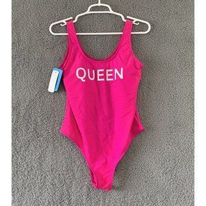 Women’s Large Pink lffel Queen One Piece Swimsuit